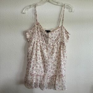American Eagle Outfitters Camisole‎ Tank Women Small  Floral Spaghetti Strap VTG